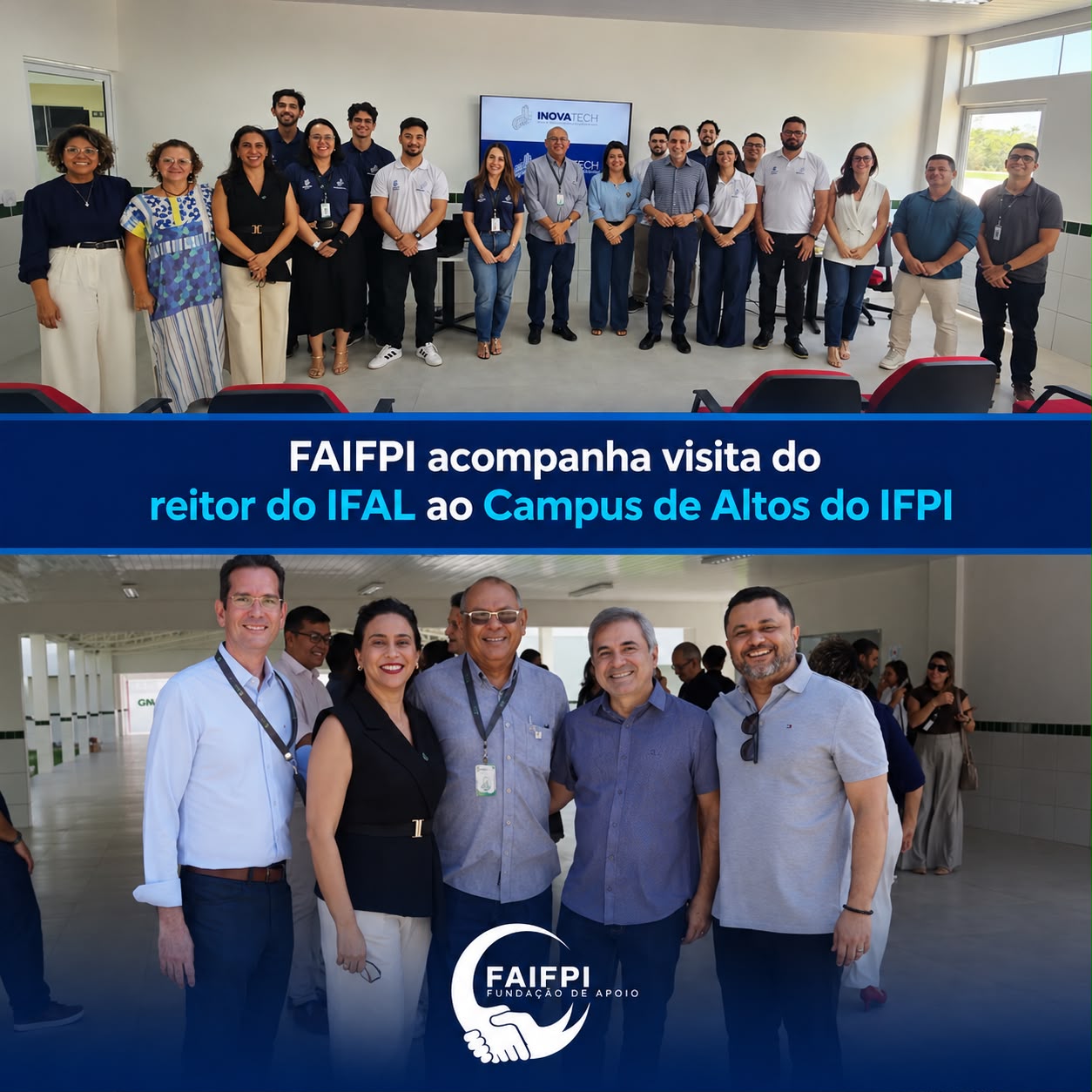 FAIFPI participa de visita institucional e fortalece intercâmbio entre IFPI e IFAL